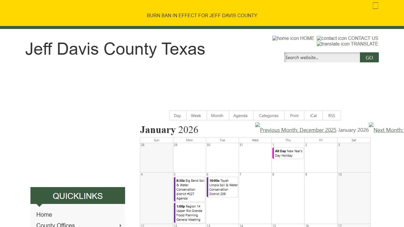 Public Notices - Jeff Davis County