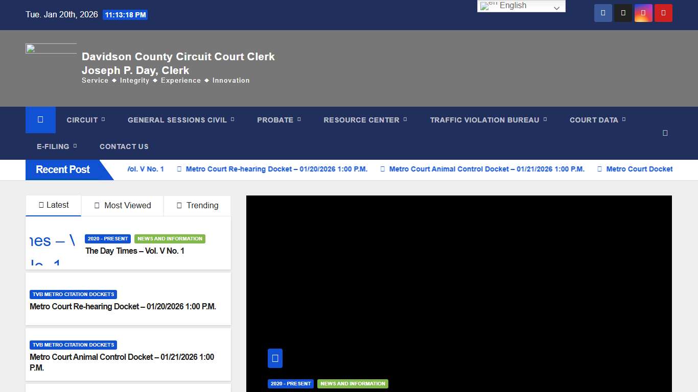 Circuit Court Clerk – Joseph P. Day, Clerk